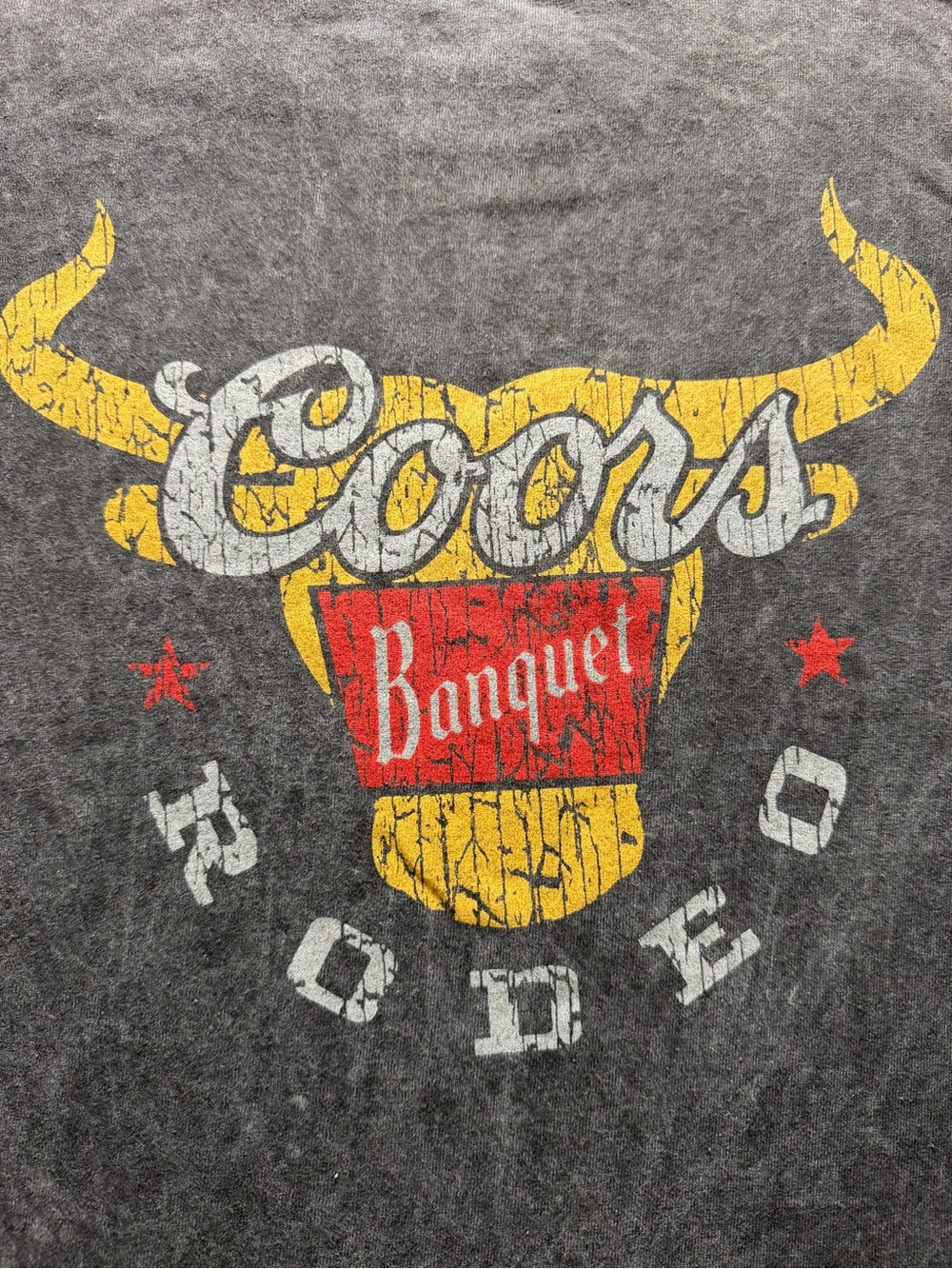 Coors distressed style Banquet Graphic Tee - Men's Gray Shirt